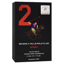 Perfume Beverly Hills Polo Club Sport 2 Black Eau de Toilette Masculino 50ML foto 1