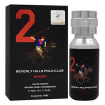 Perfume Beverly Hills Polo Club Sport 2 Black Eau de Toilette Masculino 50ML foto 2