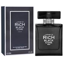 Perfume Johan.b Rich Black Icone Eau de Toilette Masculino 90ML foto 2
