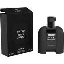 Perfume Mirada Shield Black Leather Eau de Parfum Masculino 100ML foto 1