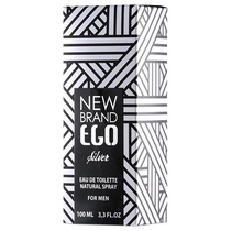 Perfume New Brand Ego Silver Eau de Toilette Masculino 100ML foto 1