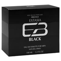 Perfume New Brand Extasia Black Eau de Toilette Masculino 100ML foto 1