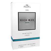 Perfume Paris Bleu Rich Man Aqua Eau de Toilette Masculino 100ML foto 1