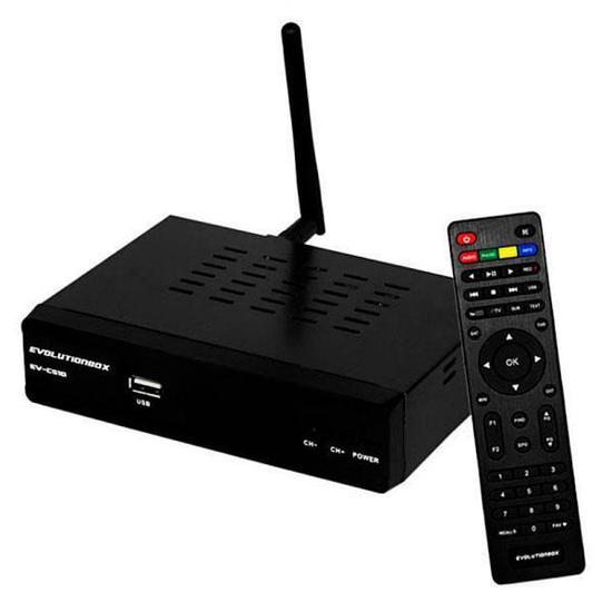 Receptor Digital Evolution Box EVCS10 Full HD no Paraguai