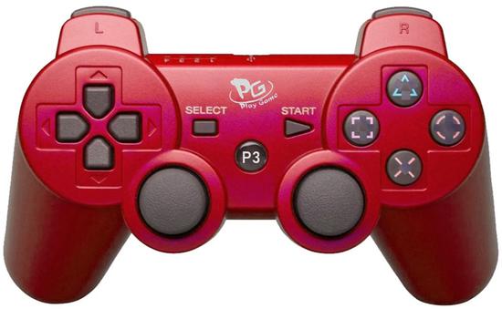 Controle Sem Fio Play Game Doubleshock para PS3 - Red