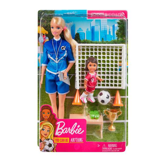 Muneca Mattel Barbie Entrenadora de Futbol