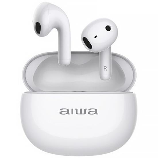 Fone de Ouvido Sem Fio Aiwa AWTWSD8 com Bluetooth e Microfone - Branco