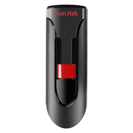 Pendrive Sandisk Z600 Ultra Cruzer Glide 128 GB - Preto / Vermelho