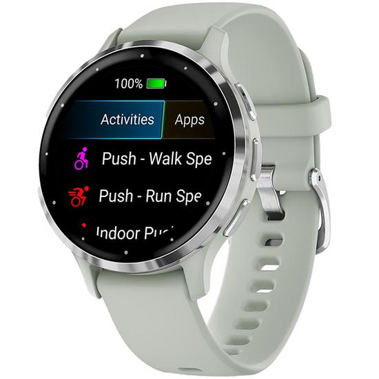 Smartwatch Garmin Venu 3S 010-02785-01 com GPS/Wi-Fi - Verde