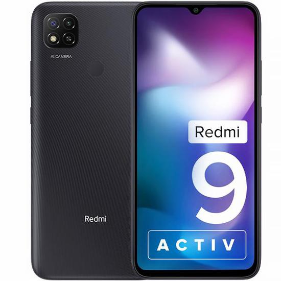 Celular Xiaomi Redmi 9 Activ 4GB de Ram / 64GB / Tela 6.53" / Dual Sim Lte - Carbon Preto (India)