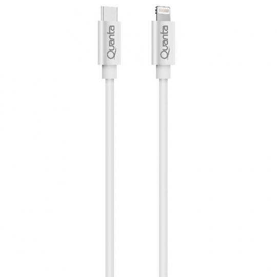 Cabo Quanta Essentials QTCTL70 USB-C A Lightning 5A (1.2 Metros) - Branco