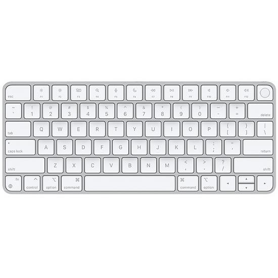 Teclado Sem Fio Apple Magic Keyboard With Touch Id A2449 MK293LL Ingles com Bluetooth - Prata