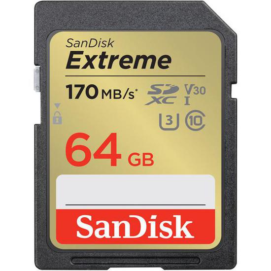 Cartao de Memoria SD Sandisk SDSDXV-064G-Gncin Extreme 170 MB/s