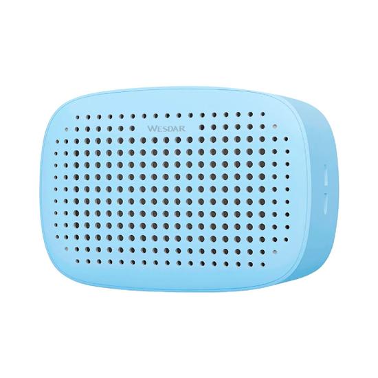 Speaker / Caixa de Som Portatil Wesdar K309 Bluetooth / Aux / USB / 5W - Azul Claro