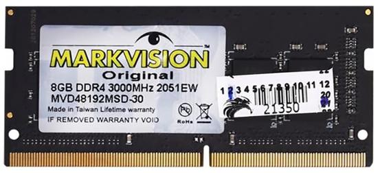 Ant_Memoria para Notebook Markvision 8GB/3000MHZ DDR4 MVD48192MSD-30