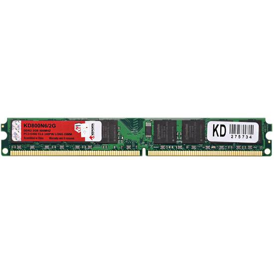 Memoria Ram para PC 2GB Keepdata KD800N6/2G DDR2 de 800MHZ - Verde