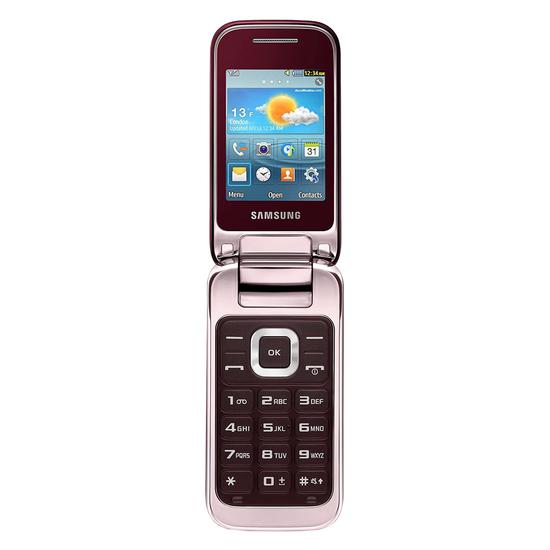Celular Samsung GT-C3592 Flip Dual Sim Tela 2.4" - Vermelho