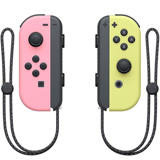 Controle Nintendo Switch Joy-Con L/R com Correia - Pink/Yellow Pastel