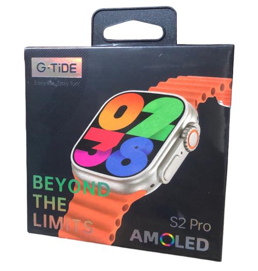 Smart Watch G-Tide S2 Pro Tela Amoled 49MM - Golden+Orange+Black