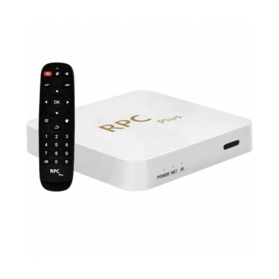 Receptor TV Box RPC Plus 8K 16GB Ram, 128GB, Wi-Fi 5G - Branco