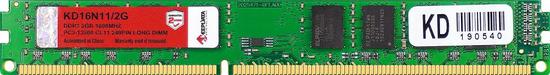 Memoria 2GB Keepdata DDR3 1600MHZ KD16N11/2G