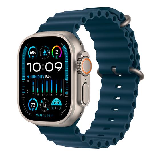 Apple Watch Ultra 2 MREG3LW/A Celular + GPS Caixa Titanio 49MM - Oceano Azul