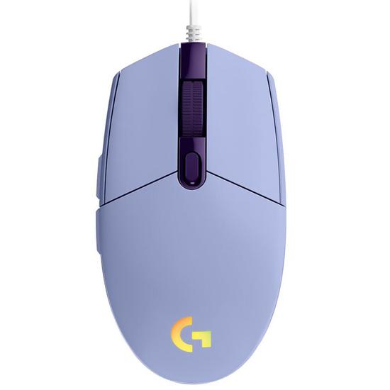 Mouse Gamer Logitech G203 Lightsync USB / RGB - Roxo (910-005852)