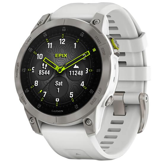Relogio Smartwatch Garmin Epix (Gen 2 ) Sapphire - White Titanium (010-02582-23)
