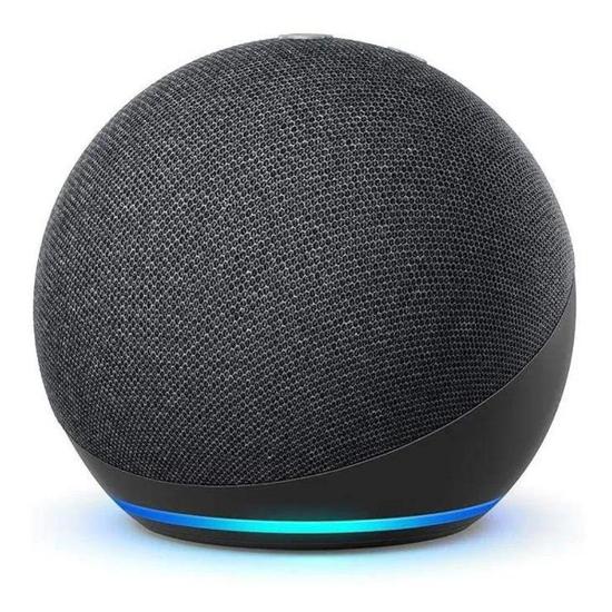 Speaker Amazon Echo Dot 4A Geracao B7W64E com Alexa - Charcoal -*Caixa Feia*