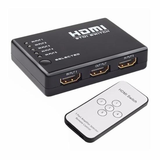 Hub Switch HDMI 5X1 com Controle