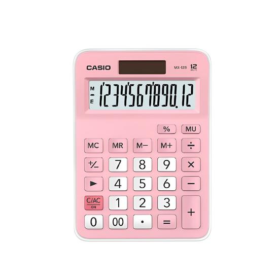 Calculadora Casio MX-12B-PK - 12 Digitos - Rosa