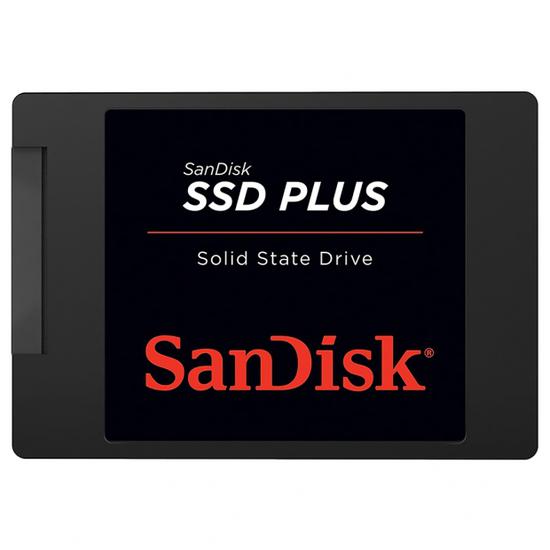 SSD Sandisk Plus, 1TB, 2.5", SATA 3, Leitura 535MB/s, Gravacao 450MB/s, SDSSDA-1T00-G27