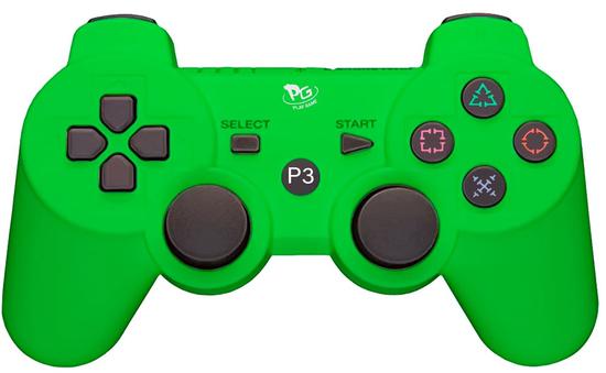 Controle Sem Fio Play Game Doubleshock para PS3 - Green