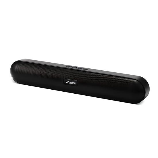 Speaker Wesdar K399 - USB/SD/Aux - Bluetooth - 10W - Preto