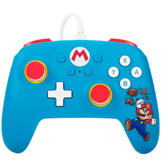 Controle Powera com Fio para Nintendo Switch - Brick Mario (PWA-A-06181)