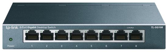 Hub Switch TP-Link Desktop 8 Portas TL-SG108 10/100/1000 MBPS