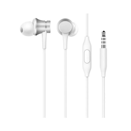 Fone de Ouvido Xiaomi Mi In-Ear Headphones Basic HSEJ03JY com Microfone - Prata