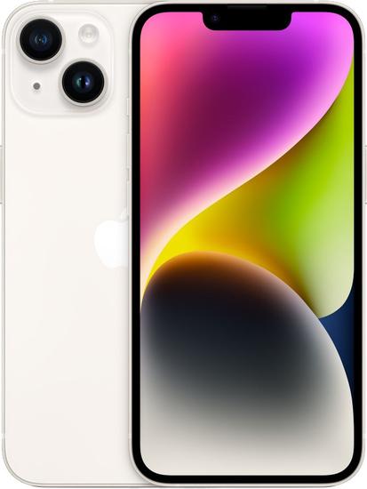Apple iPhone 14 256GB Tela 6.1" Starlight A2884 MPW13CH (Dual Nano-Sim)