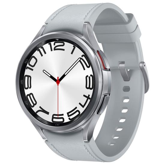 Smartwatch Samsung Galaxy Watch 6 Classic SM-R960NZ com 47MM / Wi-Fi / Tela Super Amoled - Silver