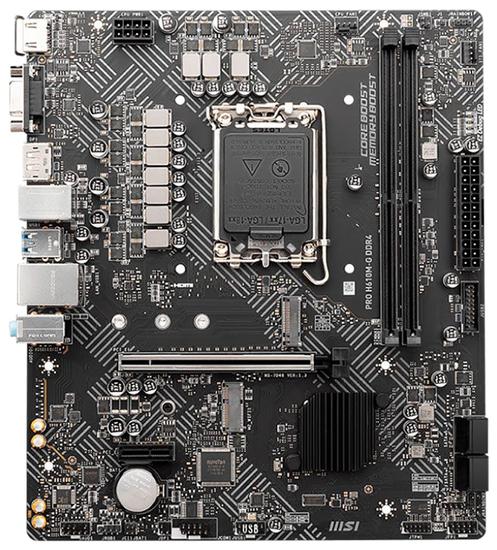 Ant_Placa Mae MSI Pro H610M-G DDR4 LGA1700/ 2XDDR4/ M.2/ PCI-e/ HDMI/ VGA/ DP/ USB