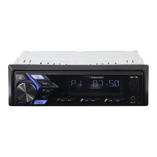 Toca Radio MP3 Nakamichi NQ711B - 50W - USB/Aux - Bluetooth - AM/FM