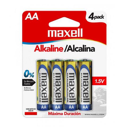 Pilha Maxell LR6 Alcalina Pack 4 AA