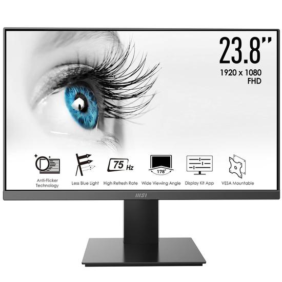 Monitor MSI Pro MP241X 23.8" 75HZ Full HD - Preto