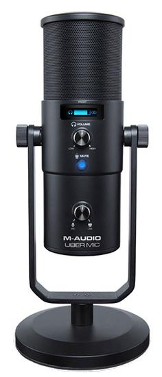Uber Mic M-Audio Microfone USB Profissional com Saida para Fone