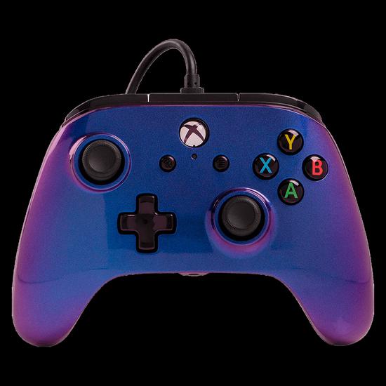 Controle Powera Enhanced Wired para Xbox One - Nebula (PWA-A-02690)