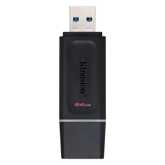 Pendrive Kingston Exodia 64GB USB 3.2 - Preto (DTX/64GB)
