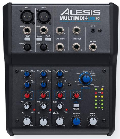 Alesis Multimix 4 USB FX Mesa 4 Canais