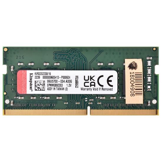 Memoria Ram para Notebook 16GB Kingston KVR32S22S8/16 DDR4 de 3200MHZ