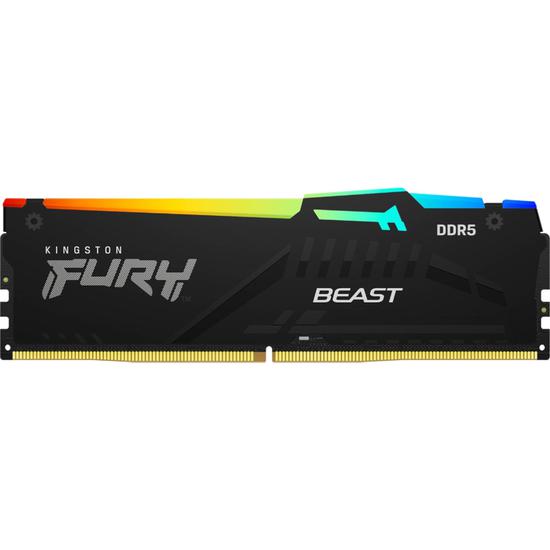 Memoria Ram DDR5 Kingston 6000 MHZ 16 GB Fury Beast RGB KF560C40BBA-16 - Preto