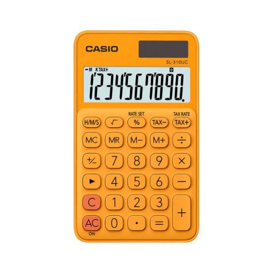 Calculadora Compacta Casio SL-310UC-RG de 10 Digitos - Laranja